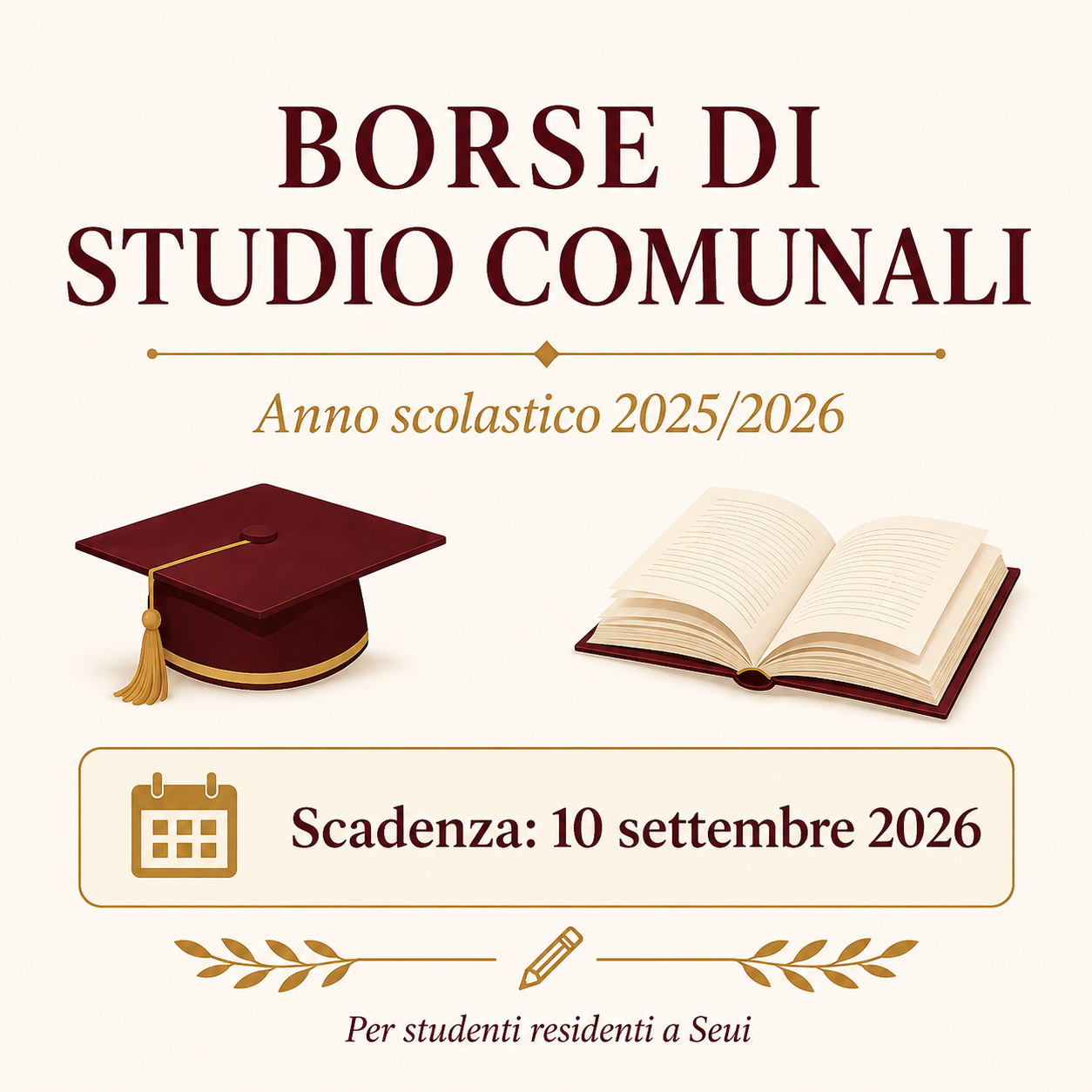 BORSE DI STUDIO