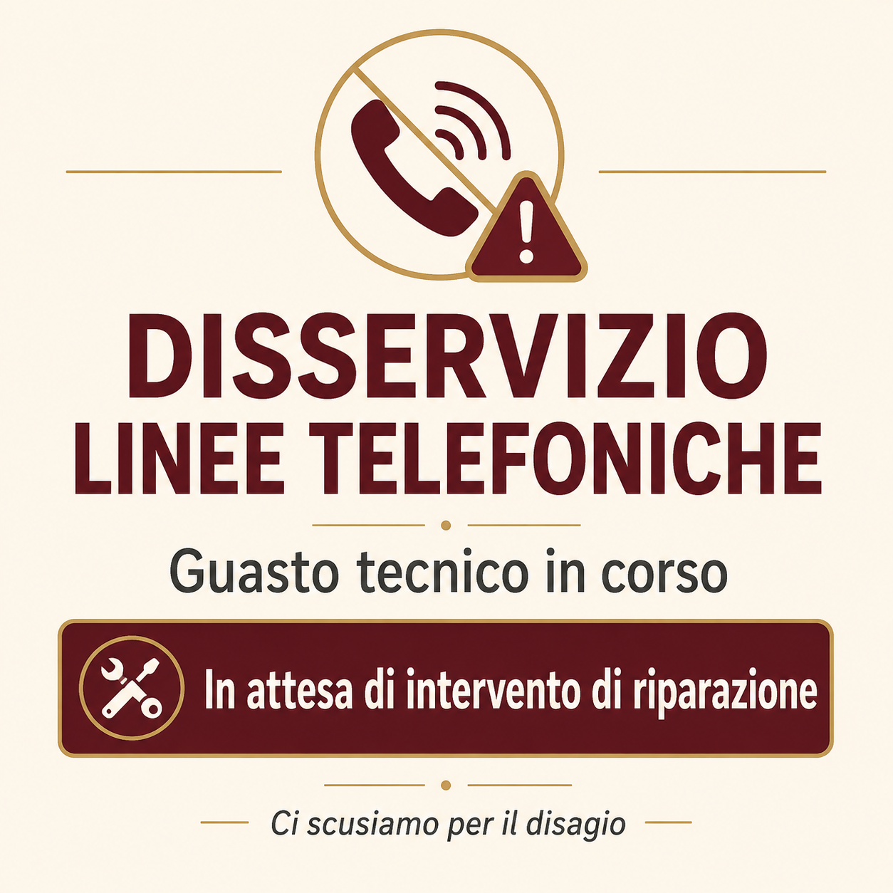 disservizio linee
